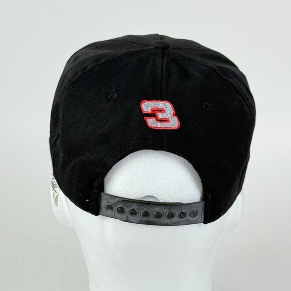 Dale Earnhardt The Intimidator Black Snapback Hat Vintage 90s USA Sports Image - Picture 3 of 6